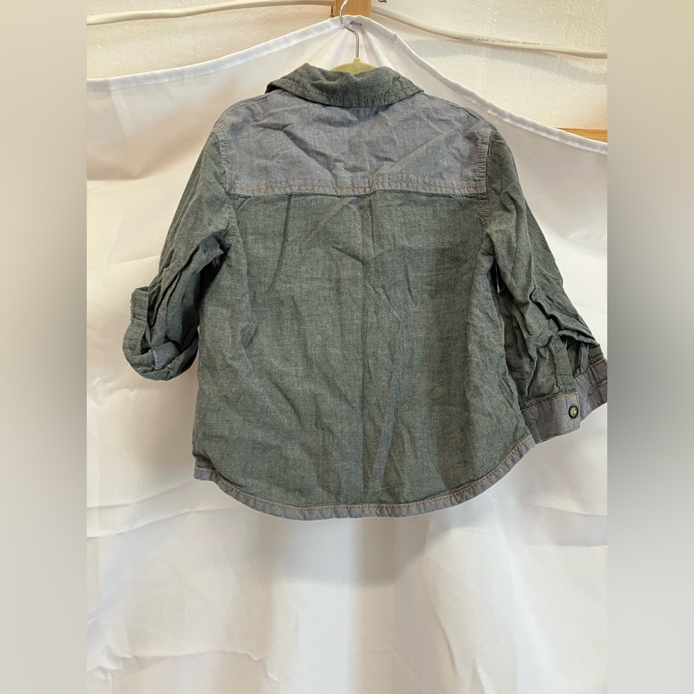 Genuine Kids Button Down Shirt Set - Blue, Gray, Brown - Picture 10 of 12